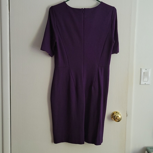 Purple work/career dress - Picture 3 of 4